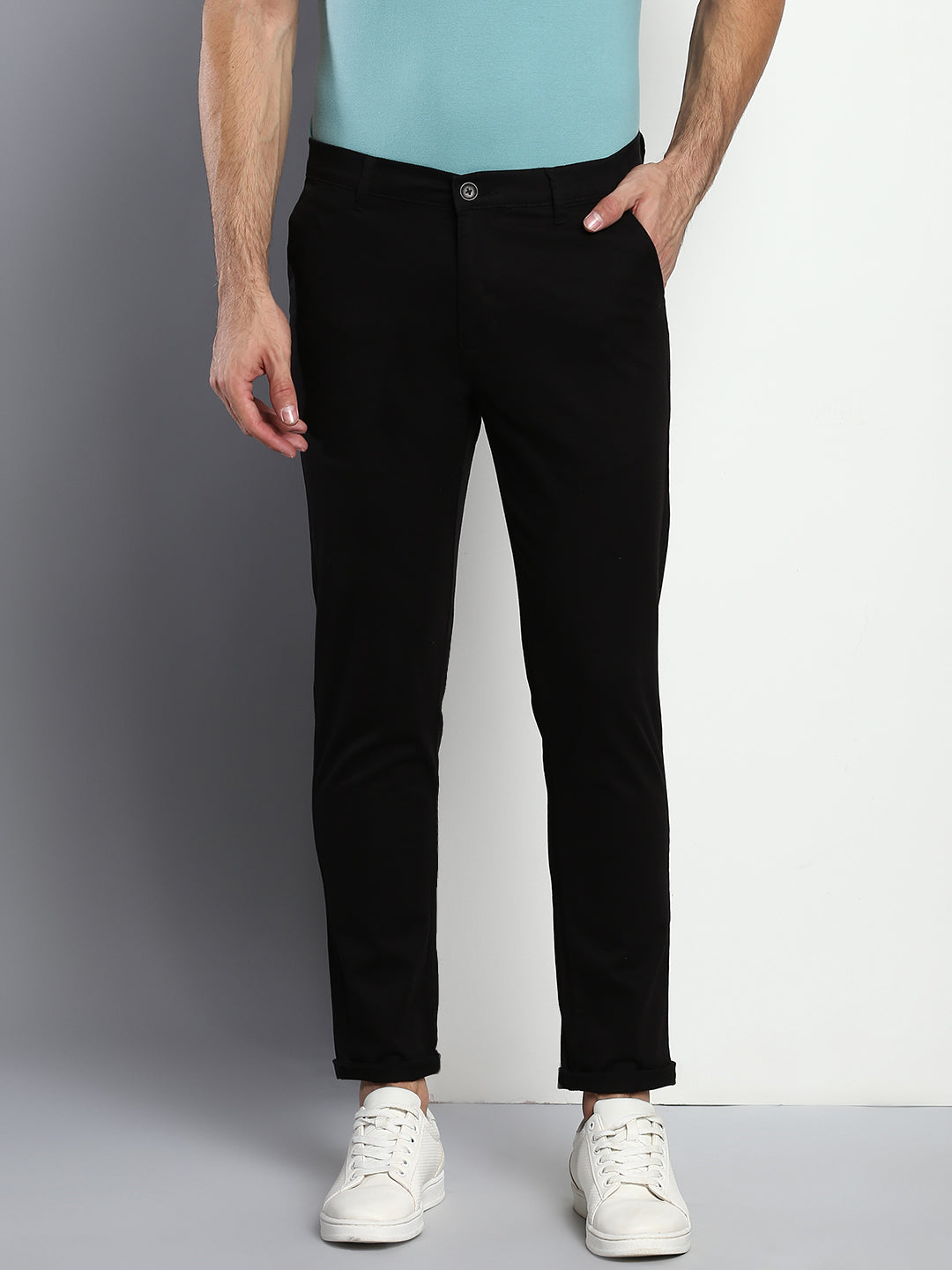 Slim Crop Wide Stripe Suit Trouser | boohoo
